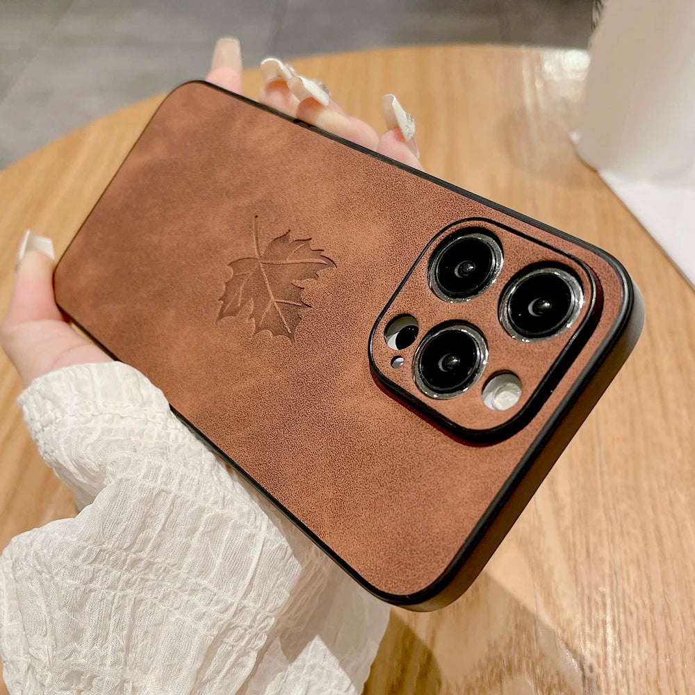 Leather Retra Case For iPhone 16 15 14 13 12 11 Pro Max Plus 16E iPhone15 iPhone14 iPhone13 iPhone12 iPhone11 Comfortable Cover